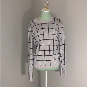 madewell geometric patterned sweater